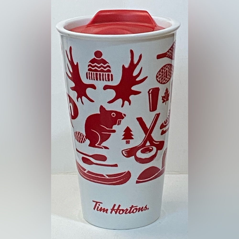 2018 Tim Hortons Red and White Tumbler